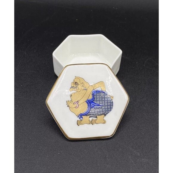 Singapore Airlines Griya Pusaka Raja Fine Bone China Trinket Dish Semar - Picture 2 of 6